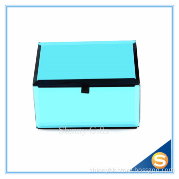 Wedding Gifts Custom Design Blue Glass Jewellery box